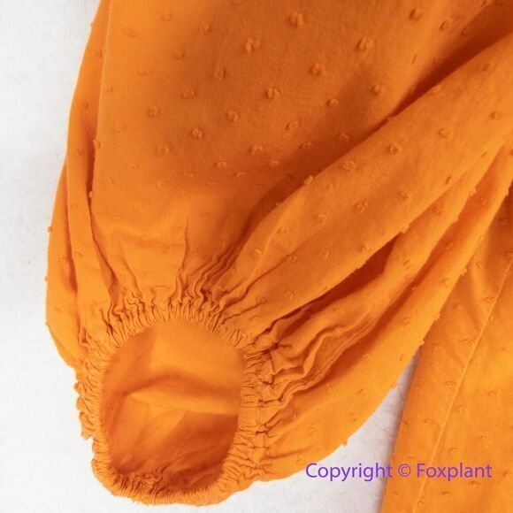 Eloquii swiss dots 100% cotton bubble sleeve dress, plus size 20 - Picture 6 of 16